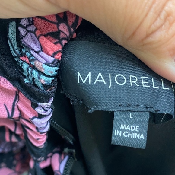 Revolve Majorelle Olivia Midi Dress in Dancing Valley Black L - Picture 5 of 7